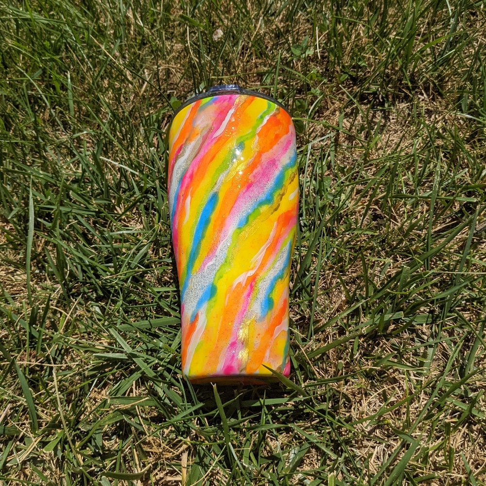 30 oz custom curved tumbler